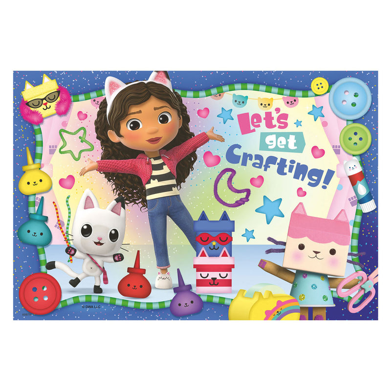 Puzzel 2x24 stukjes Gabby AND apos;s Dollhouse