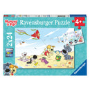 Woezel & Pip Zomer en Winter Legpuzzel, 2x24st.