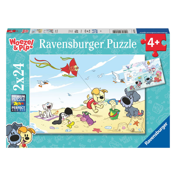 Woezel & Pip Zomer en Winter Legpuzzel, 2x24st.