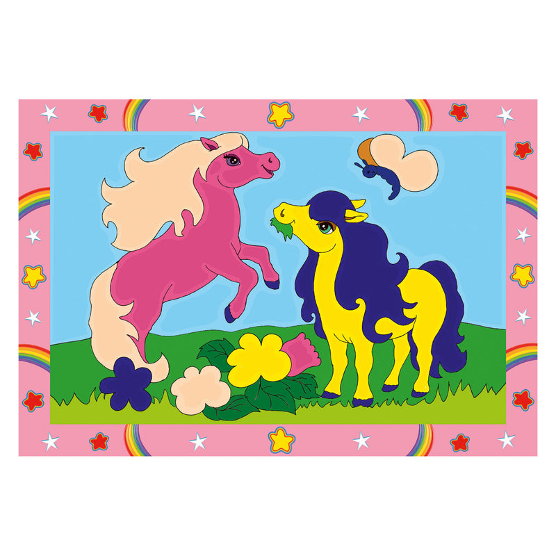 CreArt Schilderen op Nummer - Springende Pony's