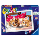 Ravensburger CreArt Schilderen op Nummer - Twee Knuffelige Katten