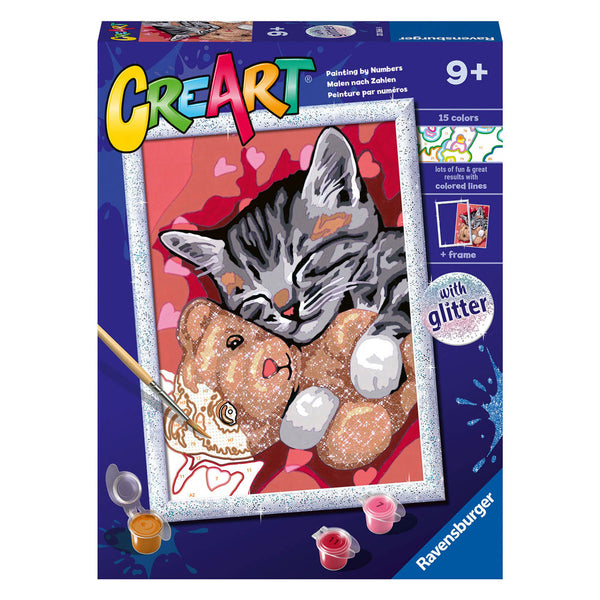 Ravensburger CreArt Schilderen op Nummer Vredige Poes
