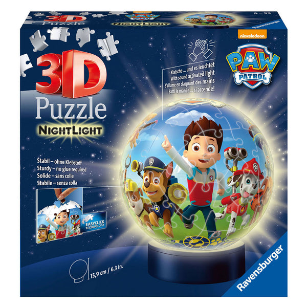 Ravensburger 3D Puzzel Paw Patrol 74 Stukjes + Licht