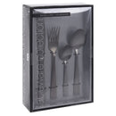 Bestekset RVS 16-delig - Mat Zwart