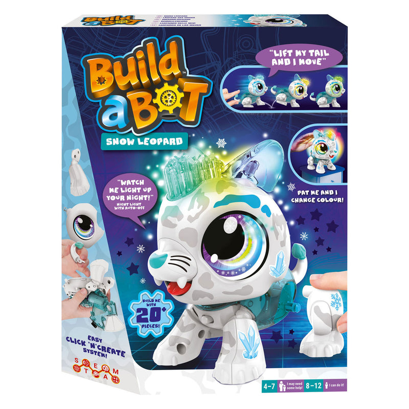 Build a Bot Lights Sneeuw Luipaard - Interactieve Robot