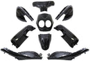 Plaatset 9-delig Edge voor Yamaha Neo's - bouwjaar 2008 - 2011 - 2 en 4 takt model - metallic zwart