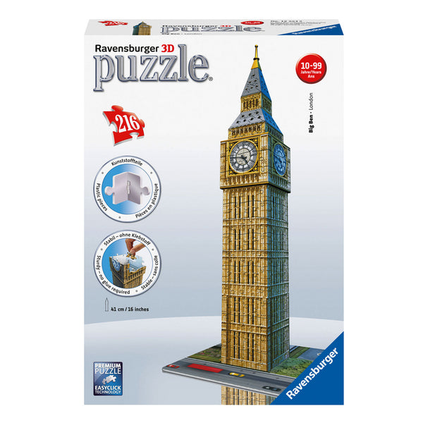 Ravensburger 3D Puzzel Big Ben 216 Stukjes