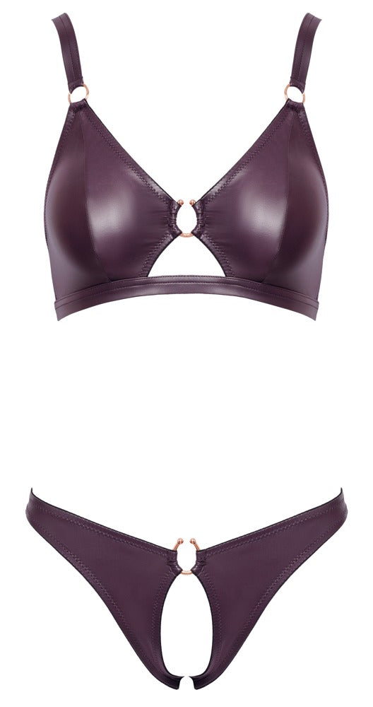 Bra and Briefs purple M