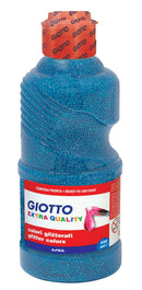 Plakkaatverf 250ml giotto glitter cyan
