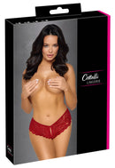 Crotchless panty red M
