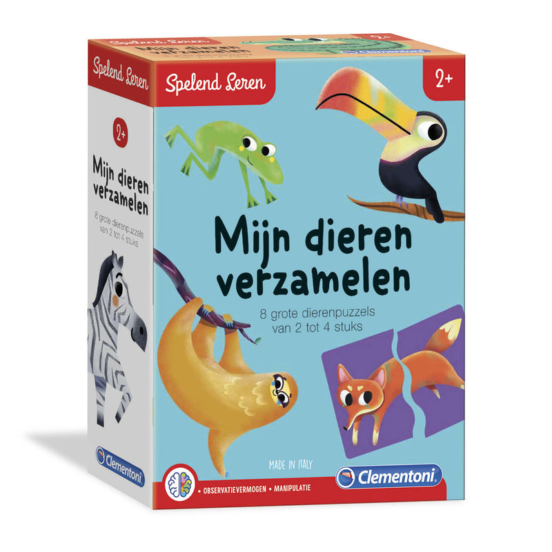 Clementoni Spelend Leren Puzzel Mijn Dieren Verzamelen