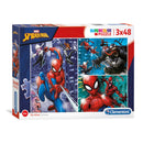 Clementoni Brilliant Puzzel Spiderman, 3x48st.