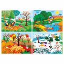 Clementoni Puzzel De Seizoenen, 4in1