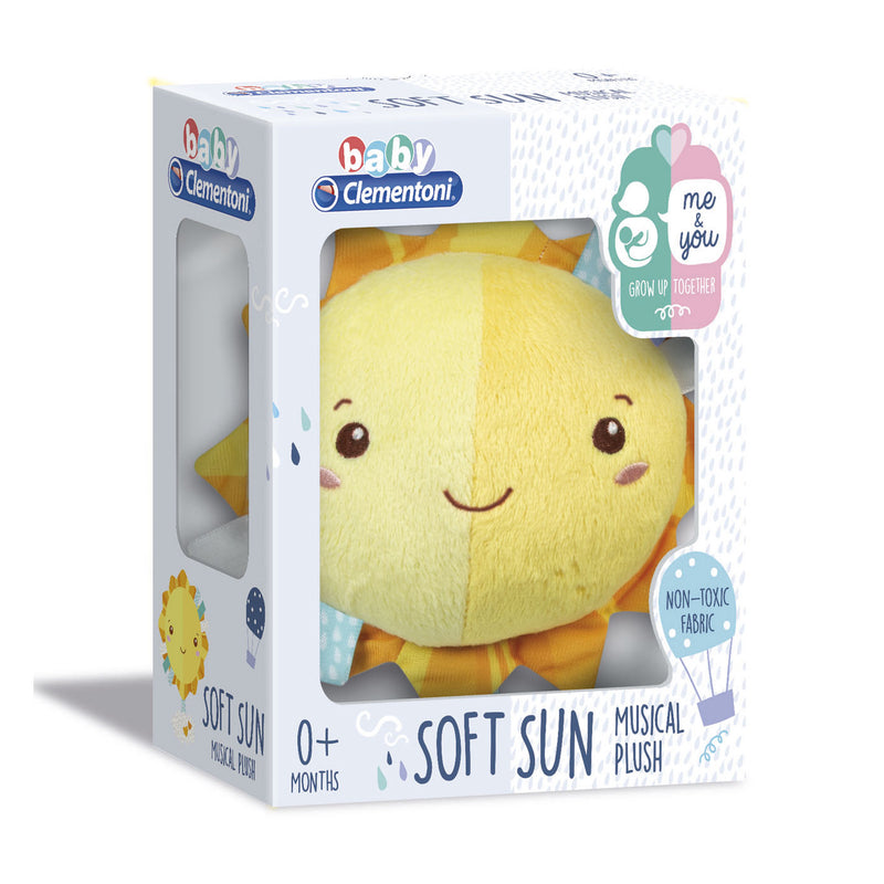 Clementoni Baby Soft Sun Knuffel met Geluid