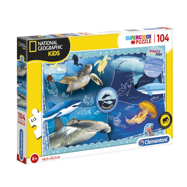 Clementoni National Geographic Puzzel - Oceaan, 104st.