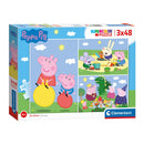 Clementoni Puzzel 3x48 stukjes Peppa Pig
