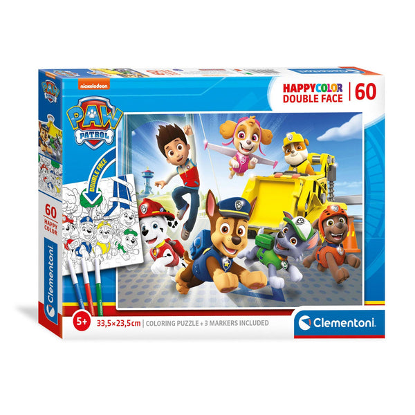 Clementoni Puzzel & Kleur PAW Patrol, 60st.
