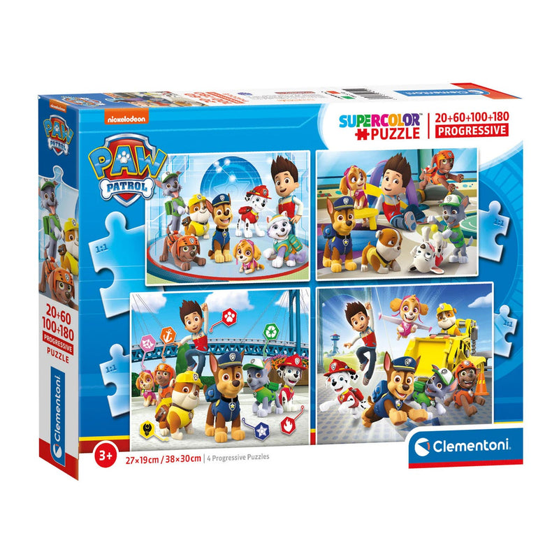 Clementoni Puzzel PAW Patrol, 4in1