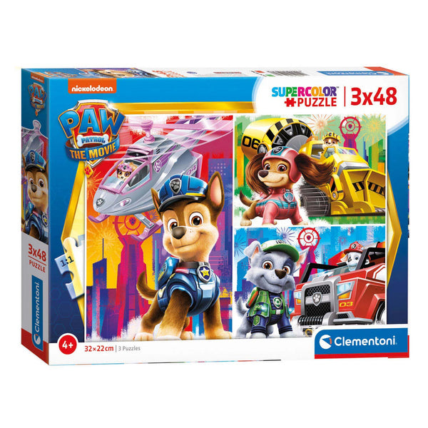 Clementoni Puzzel PAW Patrol The Movie, 3x48st.