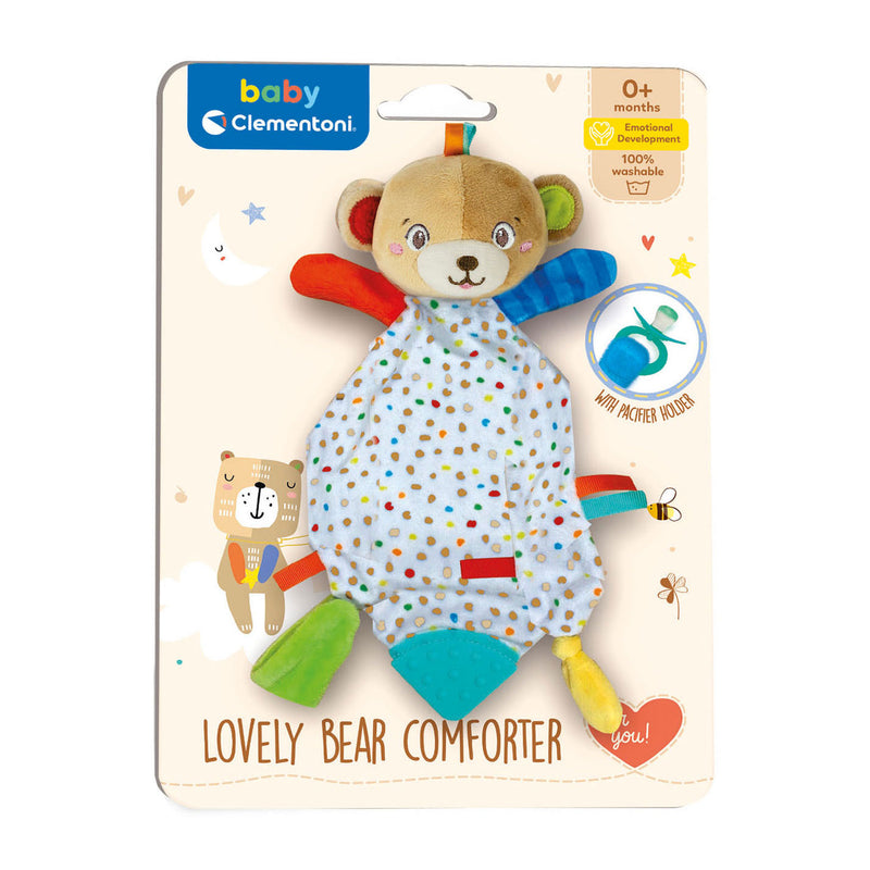 Clementoni Baby Knuffel Lovely Bear Soft Rattle