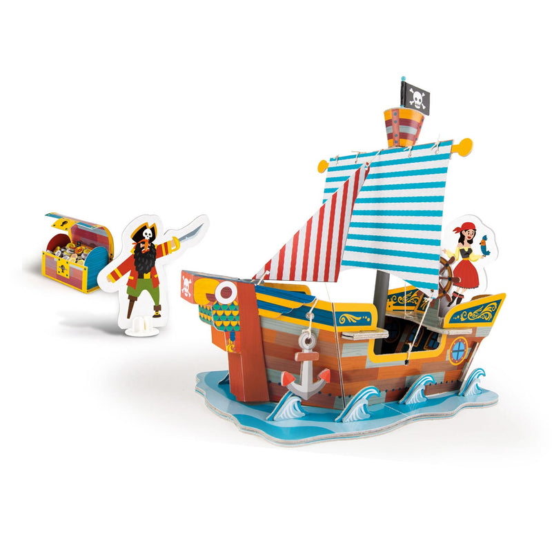 Clementoni Education - Bouw & Speel Piratenboot