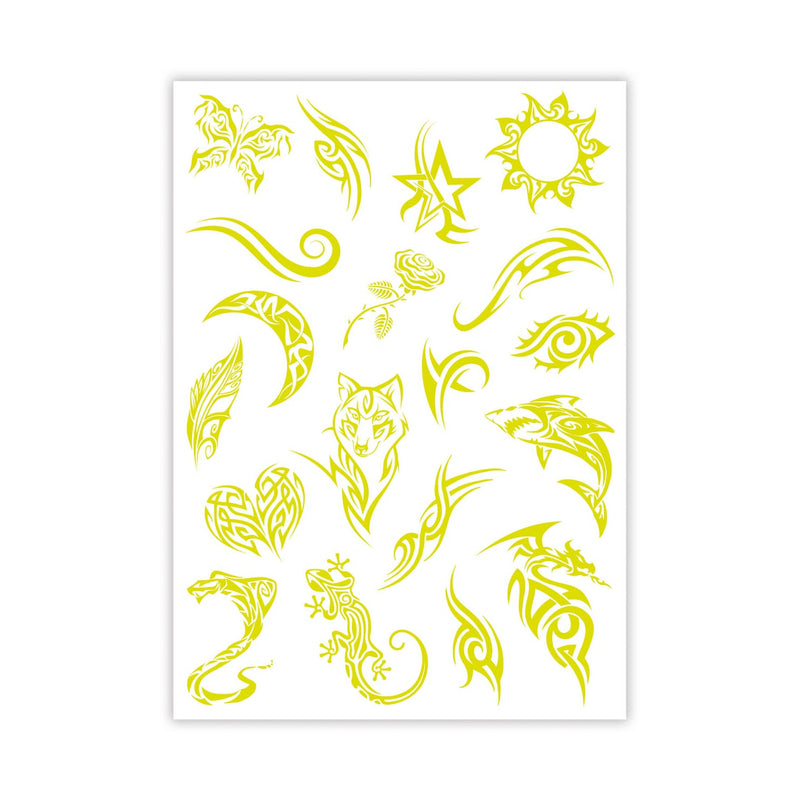 Clementoni Crazy Chic - Urban Tattoos Glow in the Dark