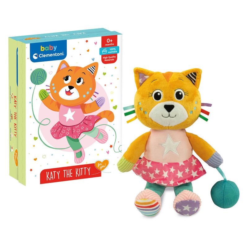 Clementoni Baby - Pluchen Knuffel Katy de Kat