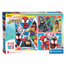 Clementoni Supercolor Puzzel Spidey and His Amazing Friends 3x48 Stukjes