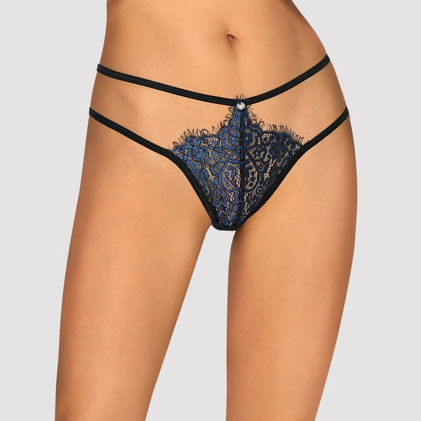 Yassmyne Sexy Kanten String - Blauw