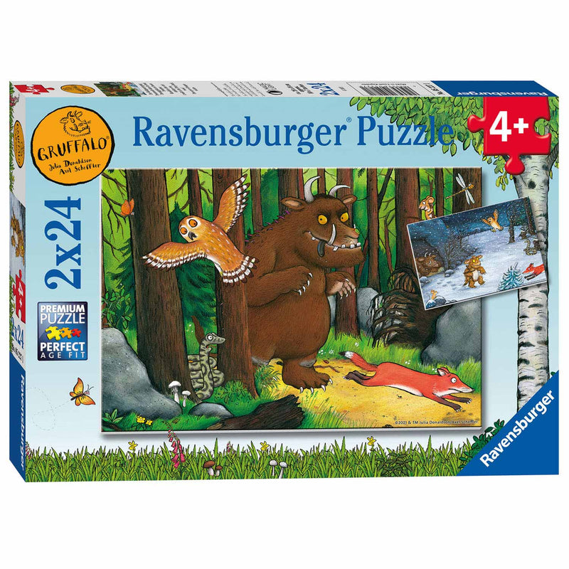 Puzzel 2x24 stukjes The Gruffalo