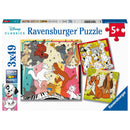 Puzzel 3x49 stukjes Disney multiproperty
