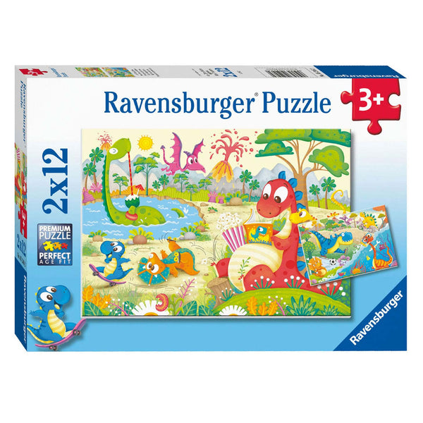 Puzzel 2x12 stukjes Lievelingsdino AND apos;s