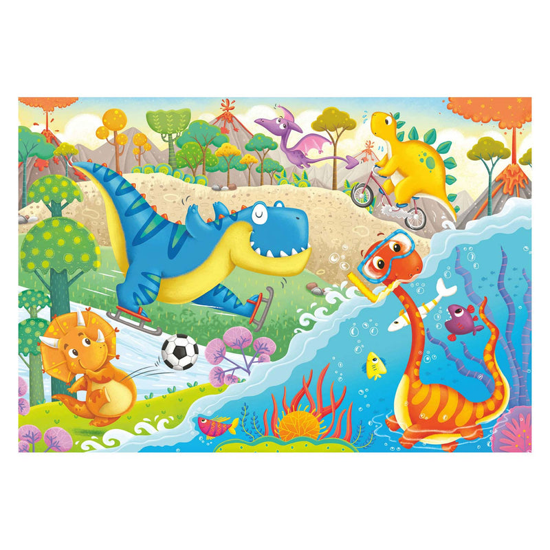 Puzzel 2x12 stukjes Lievelingsdino AND apos;s
