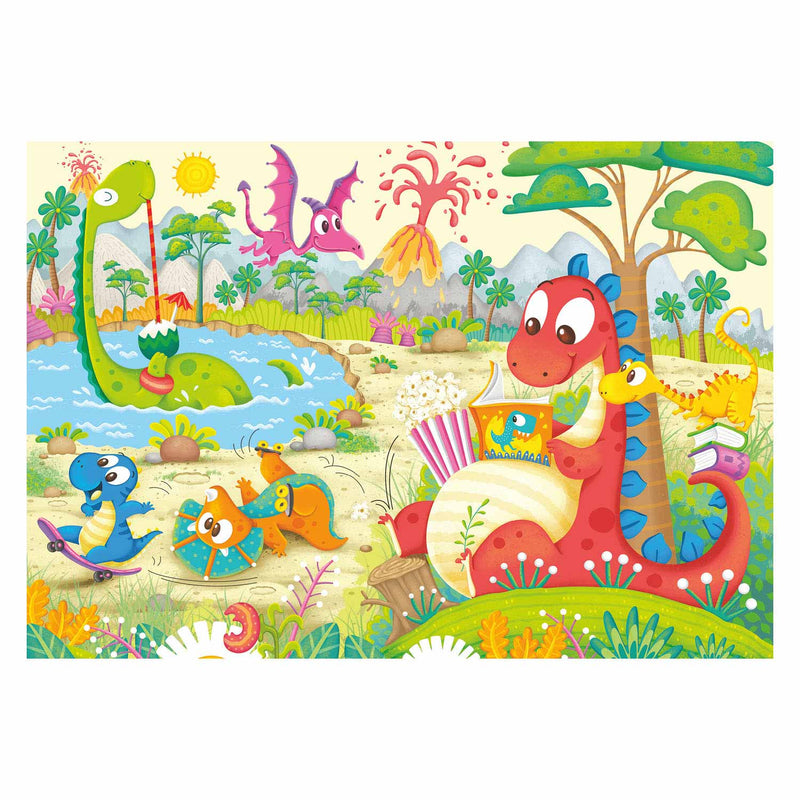Puzzel 2x12 stukjes Lievelingsdino AND apos;s