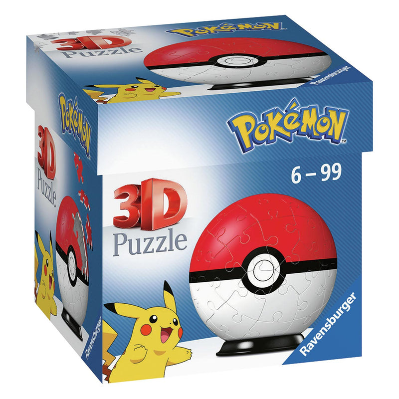 Puzzelbal 54 stukjes Pokemon Pokeball