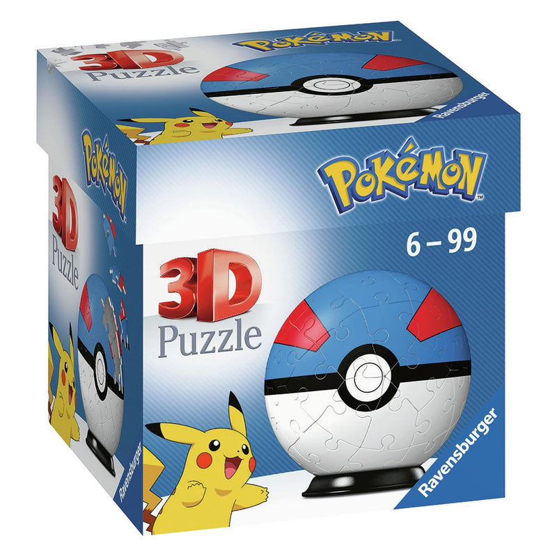 Puzzelbal 54 stukjes Pokemon Great