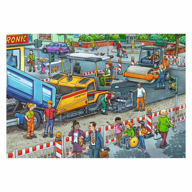 Werk aan de weg Legpuzzel, 2x12st.