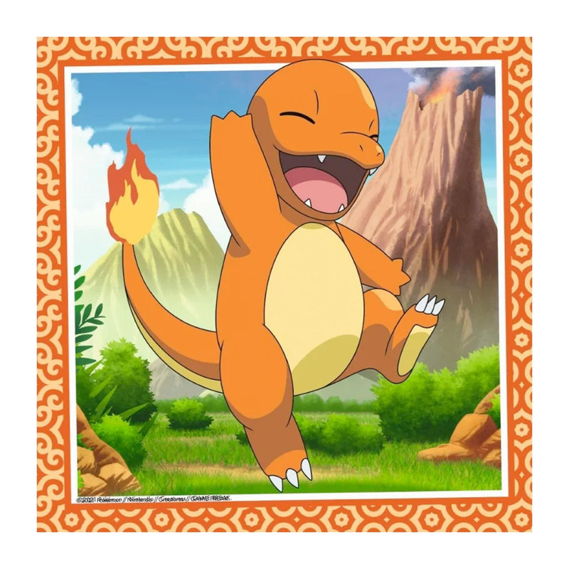 Puzzel 3x49 stukjes Pokemon