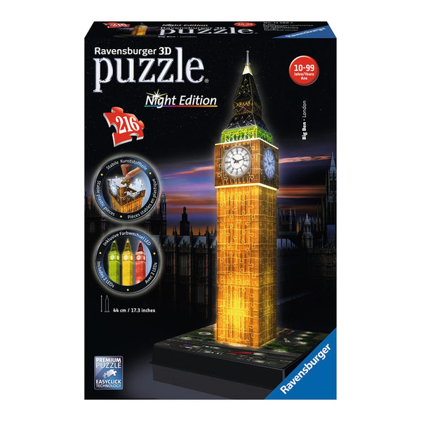 Ravensburger 3D Puzzel - Big Ben Night Edition