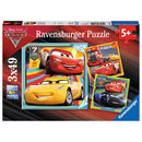 Ravensburger Disney Cars 3 Puzzel, 3x49st.