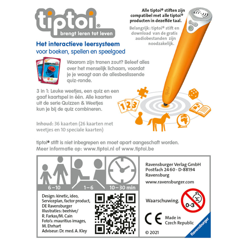 Tiptoi Quizzen & Weetjes - Menselijk lichaam
