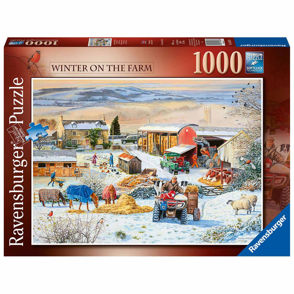 Boerderij in de Winter, 1000st.