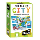 Headu Legpuzzel Dubbelzijdig 8in1 Stad