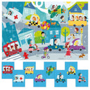 Headu Legpuzzel Dubbelzijdig 8in1 Stad