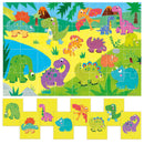 Headu Legpuzzel Dubbelzijdig 8in1 Dinosaurus