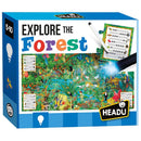 Headu Puzzel Spel Ontdekken Bos met Zaklamp, 62st. (EN)