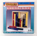 Leercijfer Blokken Hout Engelstalig