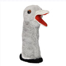Pluchen Handpop Lang - Struisvogel