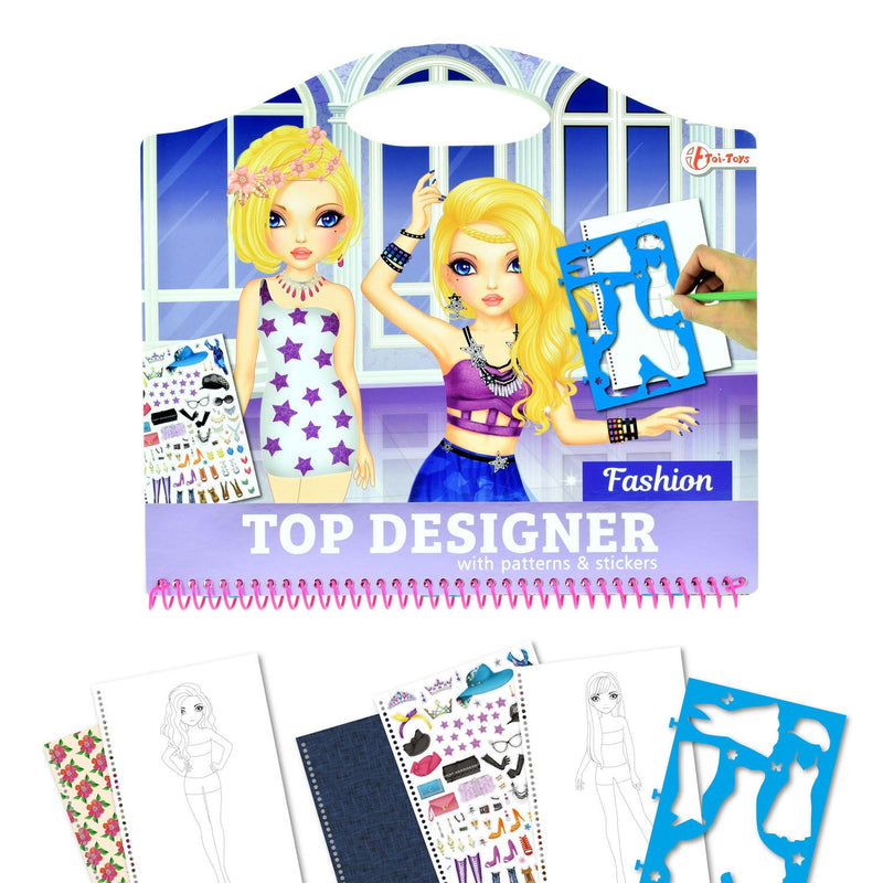 Schetsboek Fashion met Stickers en Sjablonen