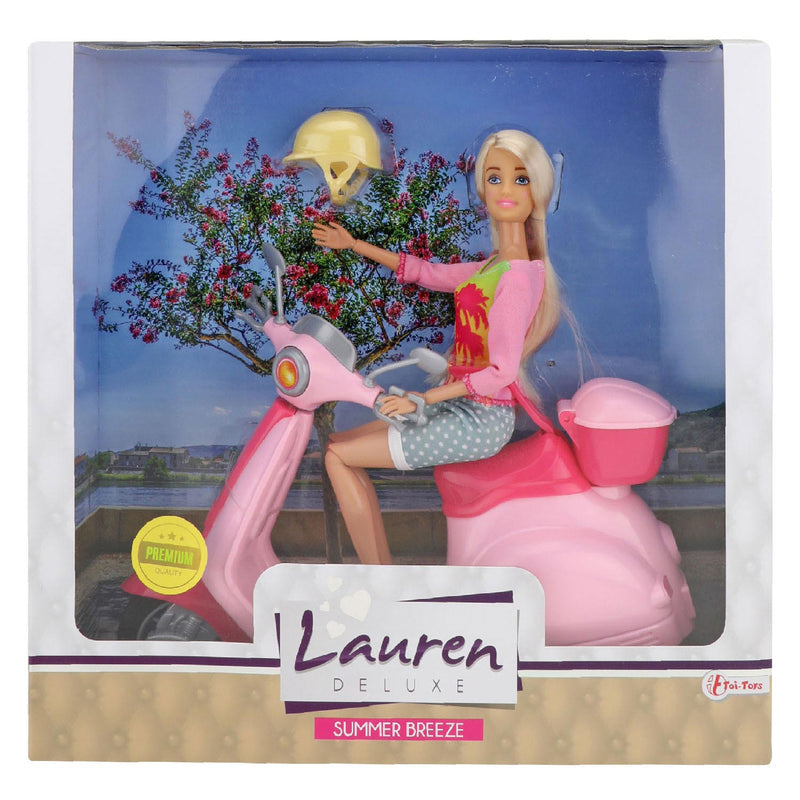Lauren Tienerpop op Scooter